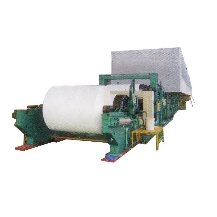 Ligne de Production de papier blanc recyclable automatique, Machine de fabrication de rouleau de papier, RYD-1575 5T par jour