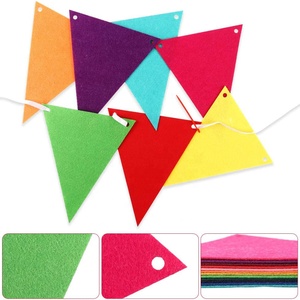 <span class=keywords><strong>Guirlande</strong></span> de fête <span class=keywords><strong>multicolore</strong></span> en tissu feutré arc-en-ciel, bannières pour fête d'anniversaire, décoration de classe - Product Image 6