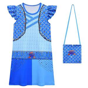 Halloween niñas descendientes 4 <span class=keywords><strong>encanto</strong></span> vestido <span class=keywords><strong>disfraz</strong></span> carnaval niños princesa Midi the Rise 0f rojo cumpleaños fiesta vestir - Product Image 5