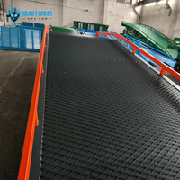 Rampe de chargement mobile HaoXiang 10 tonnes, hauteur réglable, pour chariot élévateur, quai de conteneurs portable, table 3000x2200mm, 1680mm, manuelle