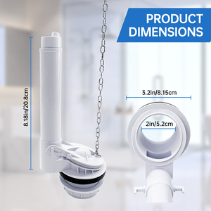 Áp lực cao có thể điều chỉnh 2 inch một mảnh nhà vệ sinh xả nước van - Product Image 3