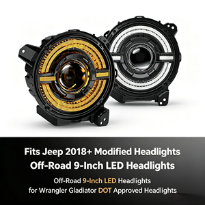 AURON - Faro Delantero LED de Alta Luminosidad para Jeep Wrangler Gladiator 2018 en Adelante, 9 Pulgadas - Product Image 6