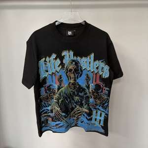 Nuova T-shirt Stampata American Life Hustler Street <span class=keywords><strong>Vintage</strong></span> Diamond Heavyweight <span class=keywords><strong>Abbigliamento</strong></span> <span class=keywords><strong>Uomo</strong></span> Vendita all'Ingrosso - Product Image 1