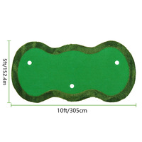 Tapis de putting de golf d'intérieur en EVA, dispositif d'entraînement de simulation mobile et portable avec trou de putting