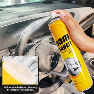 Private Label Car Interior Car Seat Leather Decontamination Cleaning Spray Multi Functional Foam <strong>Cleaner</strong> with Brush Applicator - Product Image 2