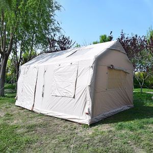 12 ㎡   Tente gonflable d'extérieur portable et imperméable pour le camping avec cheminée, en tissu de coton et Oxford 001 - Product Image 3