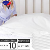 Draps de lit imperméables et durables, adaptés aux hôpitaux, disponibles en tailles simple, double et queen, vente en gros