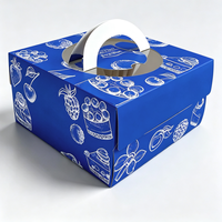 Boîte cadeau de Noël en carton pliable, boîte à gâteau, impression de logo personnalisée, boîte à dessert en carton doré de luxe, écologique et recyclable