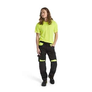BLAKLADER - 155618609933D100 Pantalon sans poches à clous Noir/Jaune-PANTALON DE TRAVAIL EAN 7330509765449 PANTALON DE TRAVAIL CARGO - Product Image 3