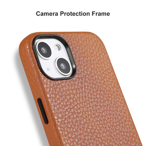 Funda de Cuero para Teléfono Móvil, Personalizada, de Lujo, con Textura Granulada, para <span class=keywords><strong>iPhone</strong></span> 13 <span class=keywords><strong>14</strong></span> 15 16 Pro Max - Product Image 3