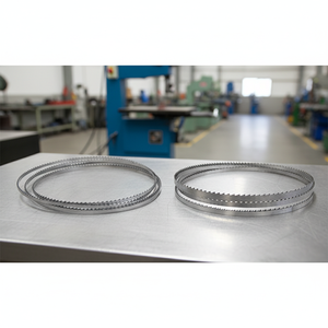 Lames de scie à ruban en alliage de carbone de qualité industrielle, pressées à chaud avec revêtement CrN, fourniture directe du fabricant OEM de haute qualité pour le travail du bois - Product Image 1