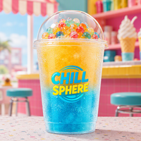 Gobelets en plastique avec couvercles, logo personnalisé, vente en gros pour café glacé