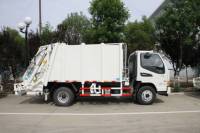 Camion compacteur hydraulique diesel à faible entretien 7m Dongfeng EQ1080SJ8BDB 4x2 pour collecte et traitement des déchets