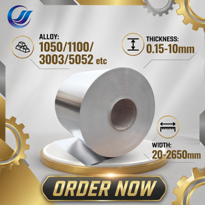 Bobina de Aluminio 1050 1060 1070 3003 3004 3005 5005 5052 7075 6061 6082 8011 H12 H14 H18 H24 H34 0.15MM 10MM Alta Calidad - Product Image 1