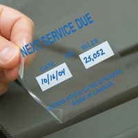 Film de fenêtre électrostatique en PVC transparent sans colle, autocollant statique pour verre, imprimable à l'encre éco-solvant UV latex 140-180u