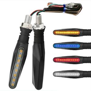 Clignotants de moto super lumineux à défilement, feux de freinage 12V pour moto, scooter, quad, cruiser, tout-terrain - Product Image 2