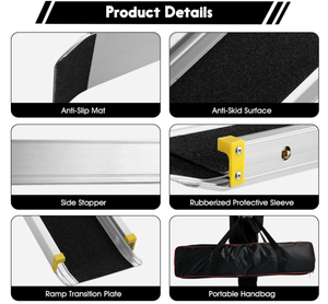 <span class=keywords><strong>Rampas</strong></span> <span class=keywords><strong>para</strong></span> sillas de ruedas Instalación ligera de aluminio Rampa de carga portátil de acero libre <span class=keywords><strong>para</strong></span> ancianos - Product Image 5