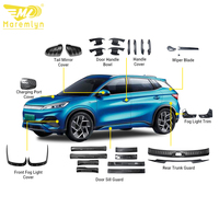 Intérieur de voiture Maremlyn pour BYD Atto 3 Yuan Plus accessoires bandes de garniture ABS imiter les accessoires de décoration extérieure en carbone