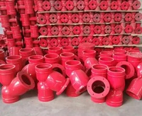 Raccords de lutte contre l'incendie en fonte ductile FM UL, raccords rigides et flexibles, coude en T, réducteur, raccords pour sprinklers anti-incendie