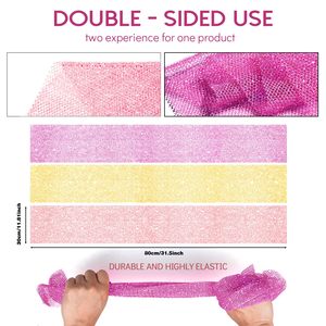 Hot Bán Chất Lượng Cao Tẩy Tế Bào Chết Làm Sạch Sâu Châu Phi Net Miếng Bọt Biển Nhãn Hiệu Riêng Mềm Nylon Chăm Sóc Da Tắm Miếng Bọt Biển - Product Image 3