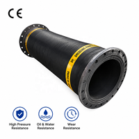Tuyau en caoutchouc et fil d'acier à grand diamètre basse pression pour aspiration de sable noir et dragage des eaux usées, découpe personnalisable disponible