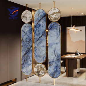 Partición divisoria de pantalla de Metal con marco de acero inoxidable de diseño personalizado del fabricante <span class=keywords><strong>para</strong></span> Hotel Clubs Bar Villa Milk Tea Coffee Shop - Product Image 4