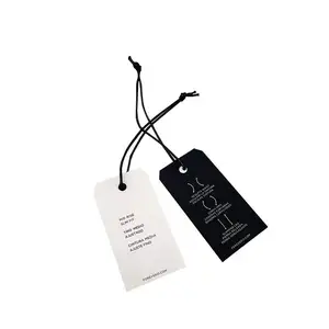 Bulk Sale Multi-style Packaging Hangtags Custom Clothing Own Logo Garment Tags String Paper Tags
