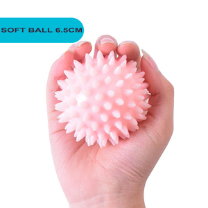 Pelota de Masaje con Púas de Diferentes Durezas (TPR) para Alivio Muscular de Pies, Espalda y Manos, Terapia Física y Ejercicio (Firme, Media, Suave) - Product Image 2