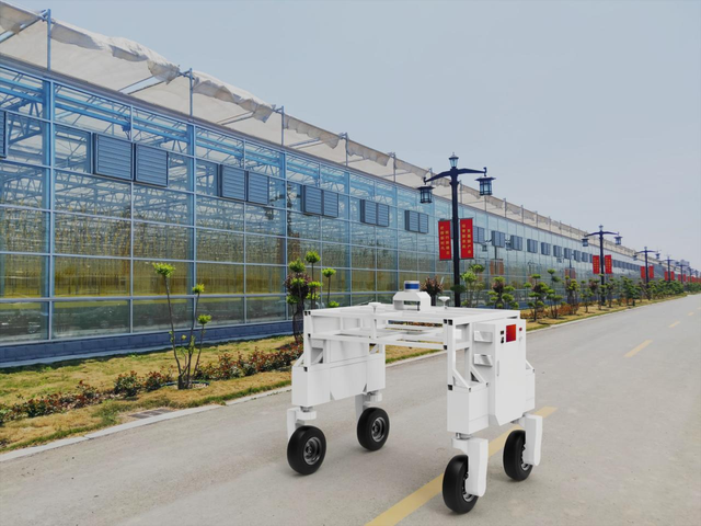 4-Wheel Independent Steering Gantry Robot / RTK & LiDAR Autonomous Path Planning for Plant Growth Monitoring in Greenhouse Farms