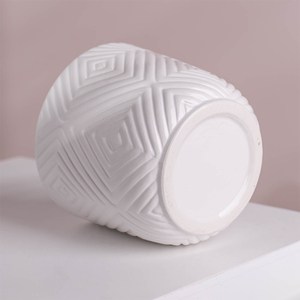 Escultura geométrica <span class=keywords><strong>de</strong></span> hueso único <span class=keywords><strong>de</strong></span> China, bote <span class=keywords><strong>de</strong></span> flor <span class=keywords><strong>de</strong></span> forma ovalada <span class=keywords><strong>de</strong></span> cerámica, fabricante <span class=keywords><strong>de</strong></span> buena calidad - Product Image 4