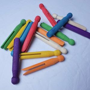 Clavijas de madera de estilo antiguo, moda de madera, dolly natural - Product Image 6