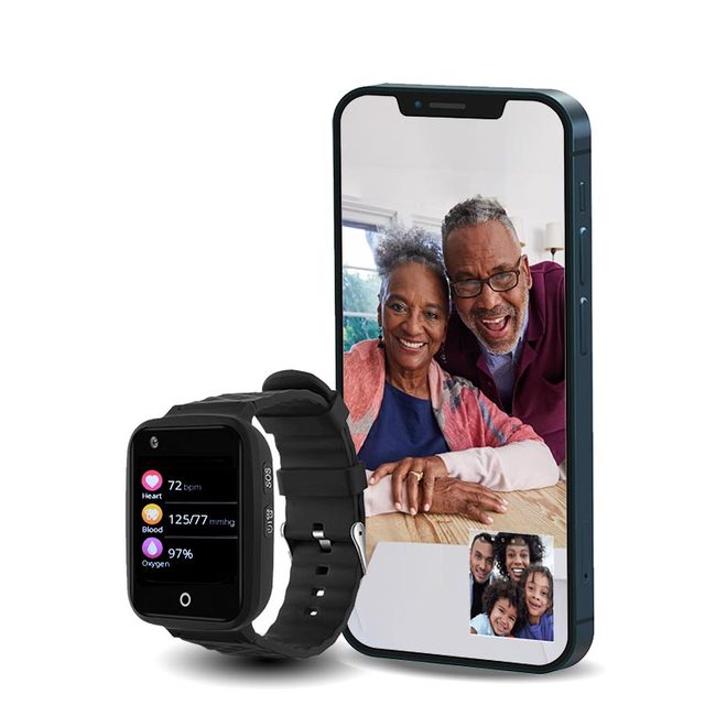 4G LTE GPS Bracelet Positioning Watch Locator Compact Tracking GPS Unit Tracking Device Long Working Time SOS Emergency Alarm