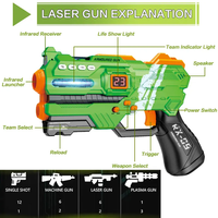 Pistolet laser infrarouge à piles pour 4 joueurs, ensemble de jeu de tir, équipement de tir au laser, pistolet et gilet multijoueur, vente chaude