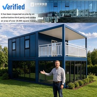 Casa Contenedor Desmontable OEM/ODM de 20 y 40 Pies, Villa Prefabricada, Apartamento, Impermeable, Ecológica, Moderna, para Glamping y Uso en Exteriores