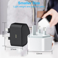 Chargeur GaN 45W à prise UK, très vendu, PD PPS 5.0A USB C, adaptateur de charge super rapide pour Samsung OEM CE UKCA RoHS