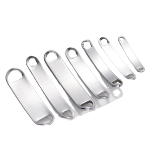 Mới sáng tạo thép không gỉ Tự làm vòng đeo tay phụ kiện kết nối cong tấm khắc logo tấm kim loại chế tạo tùy chỉnh - Product Image 6