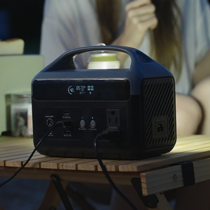 สถานีไฟฟ้าพกพา 500W 220V 230V สำหรับตั้งแคมป์กลางแจ้ง แบตเตอรี่ลิเธียม สถานีพลังงานแสงอาทิตย์แบบพกพา - Product Image 1