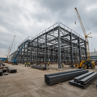 Structure en acier préfabriquée robuste, durable et évolutive pour centre commercial, magasin, centre d'achats, bâtiments métalliques préfabriqués