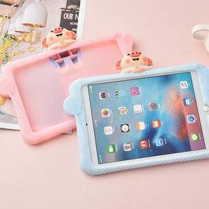 Étui de protection pour <span class=keywords><strong>Apple</strong></span> <span class=keywords><strong>iPad</strong></span> <span class=keywords><strong>Mini</strong></span> 1 2 3 <span class=keywords><strong>4</strong></span> 5, fabricant de coques, design de dessin animé pour enfants, <span class=keywords><strong>coque</strong></span> de tablette en silicone antichoc - Product Image 2