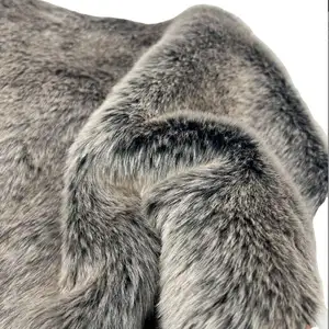 2302021- 1500gsm Faux fur fabric, 20mm length soft hair, Manmade plush for garment, footwear, bags, collar