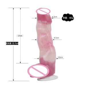 NNSX Soft Texture Silicone Lifelike Fleshy Baseball Head Easily in and Out of Thick <b>Dildo</b> Silicone Sex Toys Designed for Women - Product Image 3
