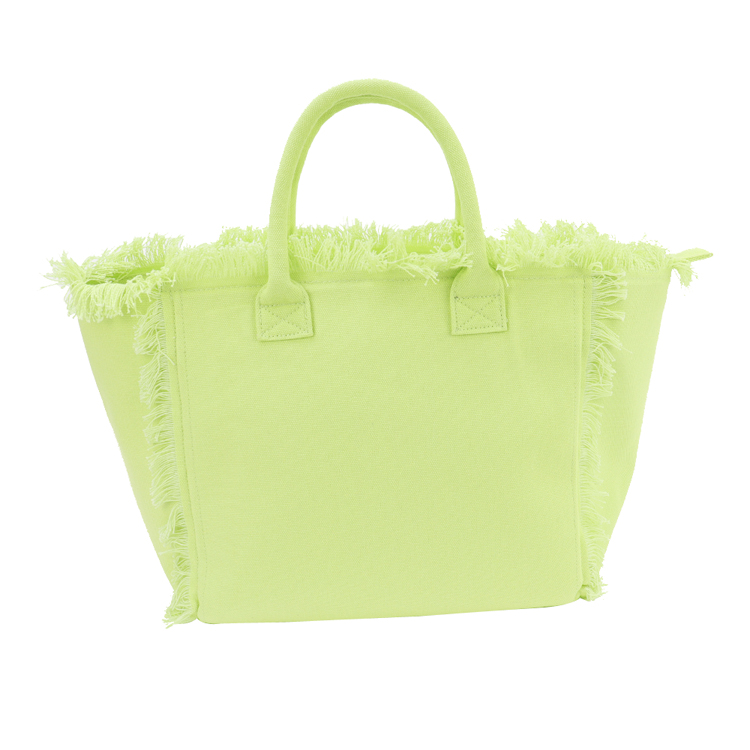 mint tassel tote bag