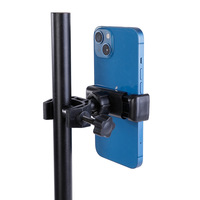 Adaptateur universel de fixation pour téléphone portable, accessoires de trépied, clip de téléphone rotatif à 360 degrés, support pour diffusion en direct