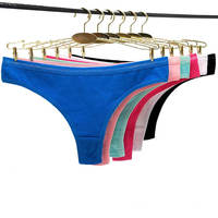 Culottes sexy en string de couleur unie, lingerie pour femmes, culottes en coton, sous-vêtements sexy pour femmes, sous-vêtements féminins