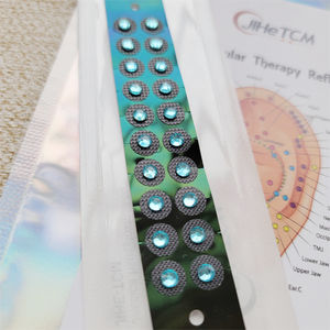 Personnalisé de qualité médicale arc-en-ciel cristal bande noire graines d'oreille pâte d'<span class=keywords><strong>acupuncture</strong></span> <span class=keywords><strong>points</strong></span> d'oreille pour thérapie auriculaire personnalisé - Product Image 6