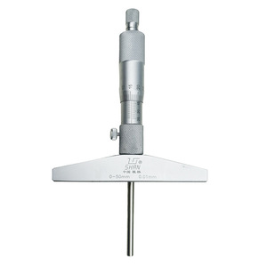 Guilin Depth <b>Micrometer</b> 0-300mm 0.01mm Resolution Stainless Steel Interchangeable Rod - Product Image 4
