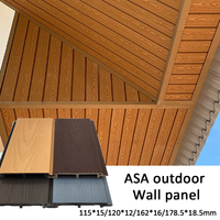 Structure légère, nouveau matériau, revêtement ASA, panneaux muraux en WPC, terrasse composite extérieure pour applications de plafond et de mur
