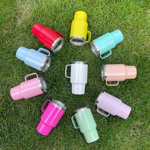 Vasos de Metal para Cócteles y Whisky de 3oz, Mini Vasos con Tapas y Pajitas para Fiestas de Boda y Celebraciones - Product Image 5