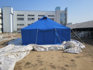 Tente en toile portable à double couche pour 20 personnes, 10x5m, quatre saisons, abri d'urgence - Product Image 3