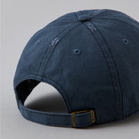Gorra de Béisbol de 6 Paneles de Sarga de Algodón de Lujo con Logotipo Personalizado OEM y ODM, con Bordado Aplicado